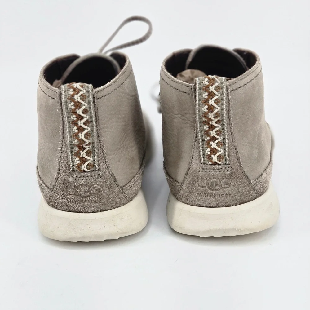 UGG Freamon Waterproof Men Chukka Ankle Boots Grey Suede Leather Gorpcore 12